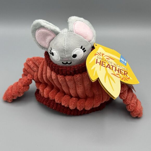 Bark Box Sweater Weather Heather XS-S 0-20lbs Multi Part Dog Toy Crinkles Sqeaks - Picture 1 of 7